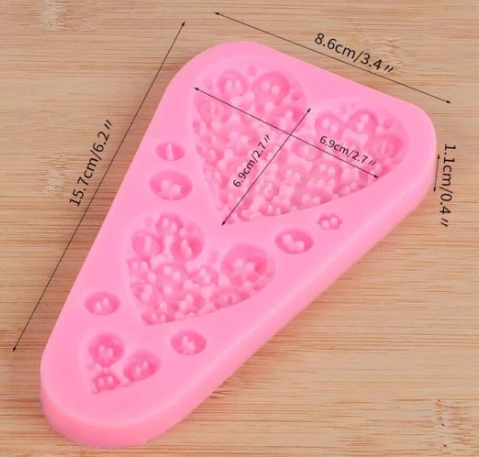 Heart Button Mould