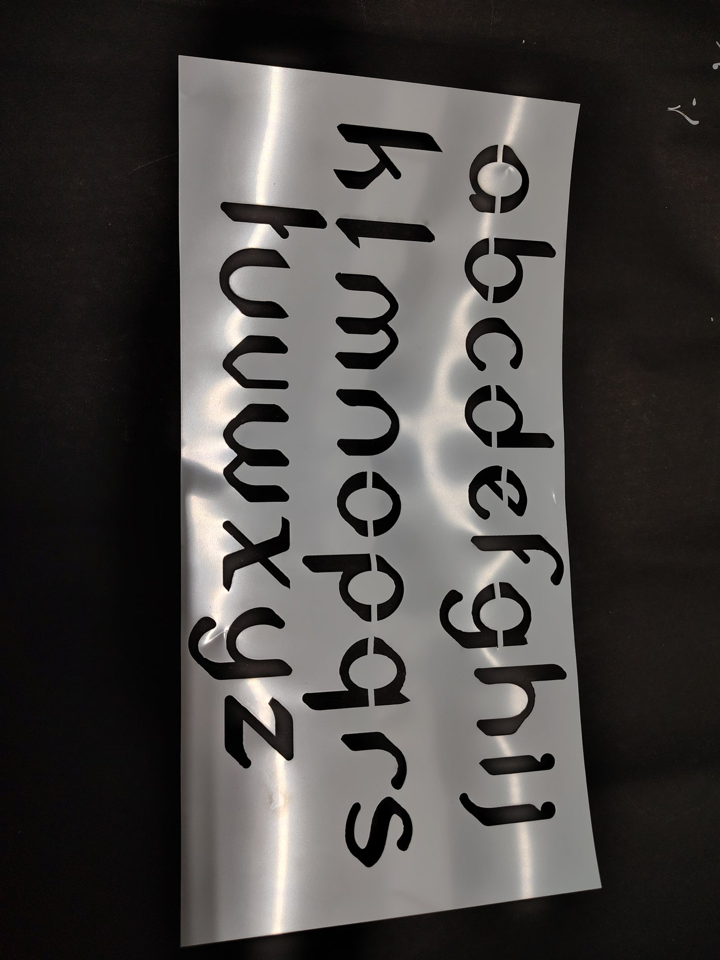 Alphabet Stencil Lowercase