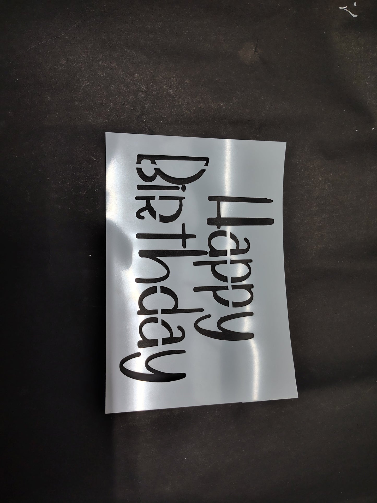 Happy Birthday Stencil