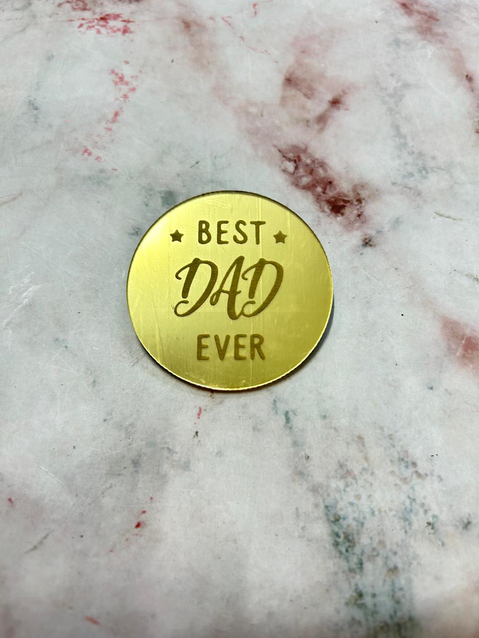 Happy Fathers Day Coin Best Dad Ever 14(Pack of 5pcs)