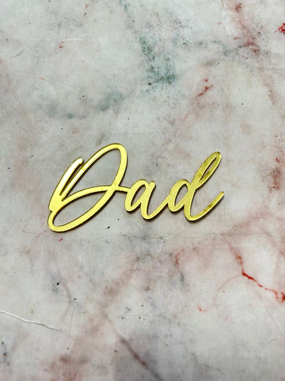 Happy Fathers Day Dad Cutout Topper 1 (Pack of 5pcs)