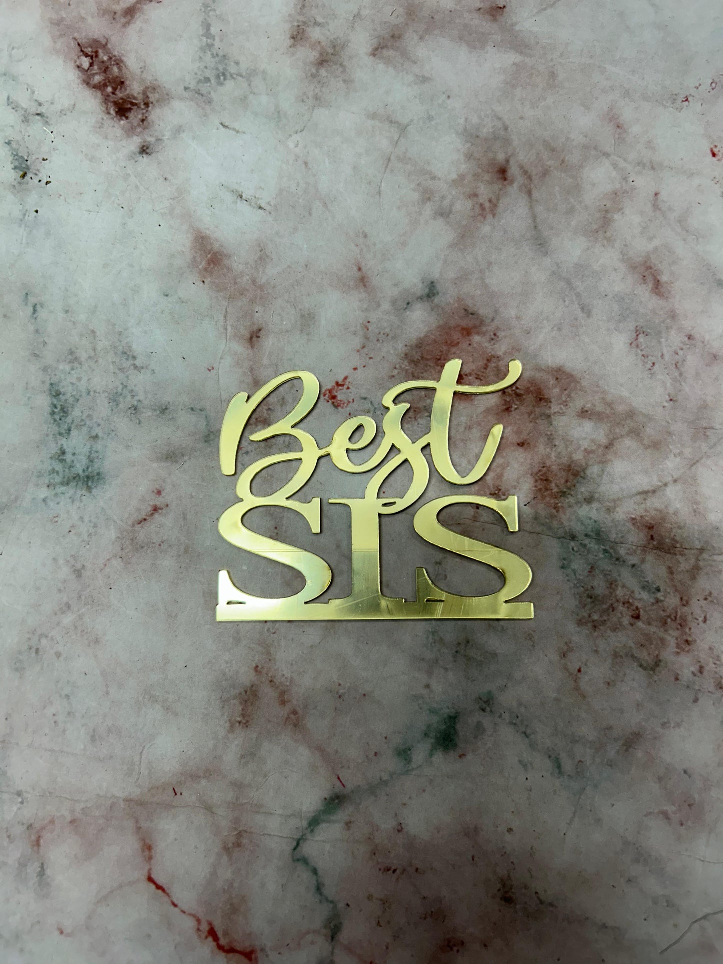 Happy Rakhi Cutout Best SIS Topper (Pack of 10pcs)