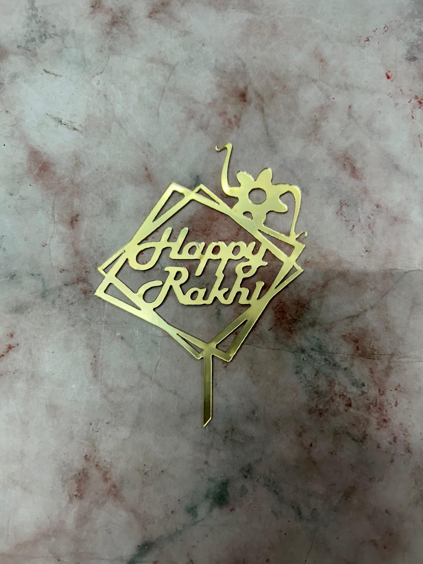 Happy Rakhi Topper 7 (Pack of 5pcs)