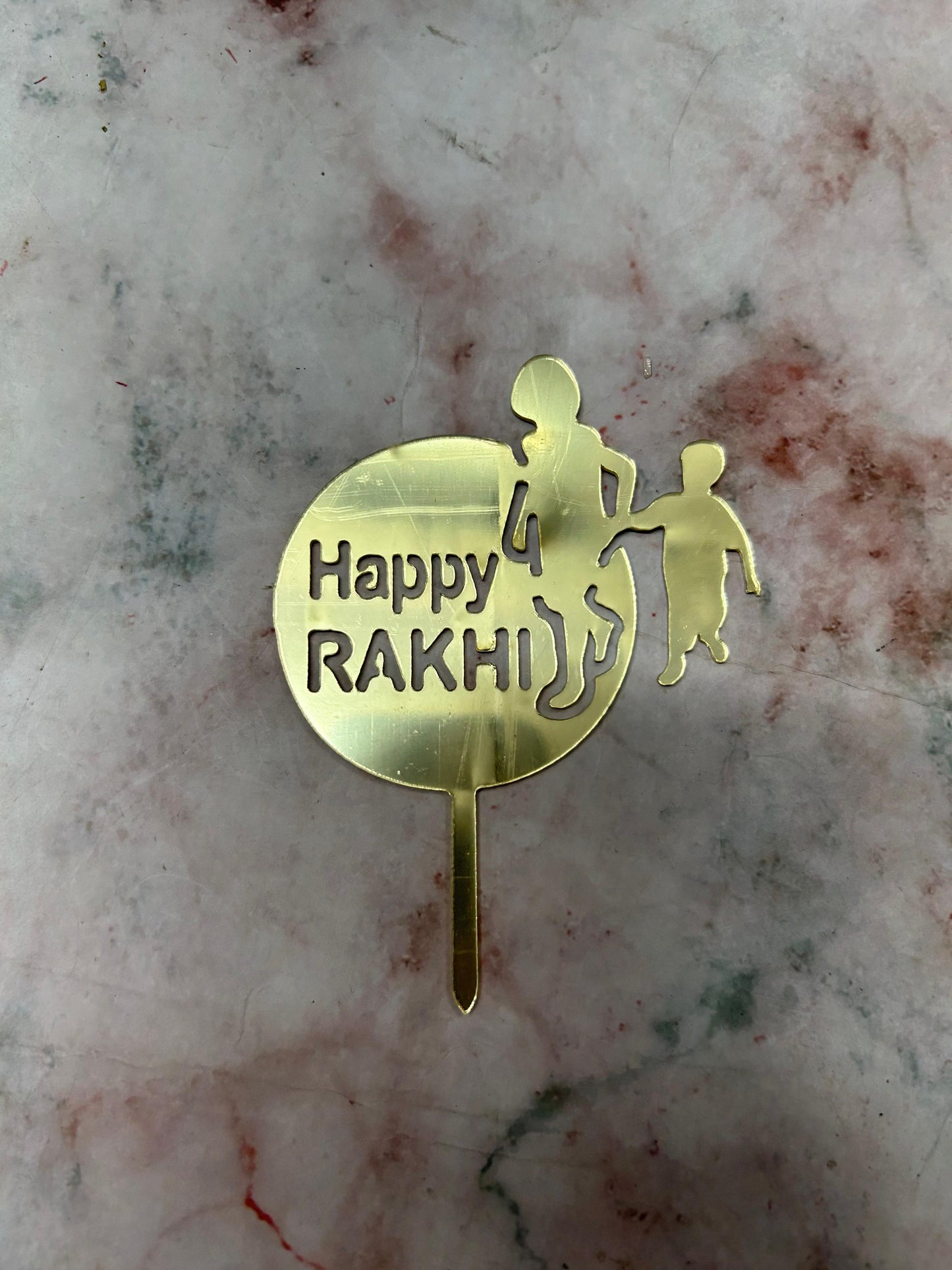 Happy Rakhi Topper 8 (Pack of 5pcs)