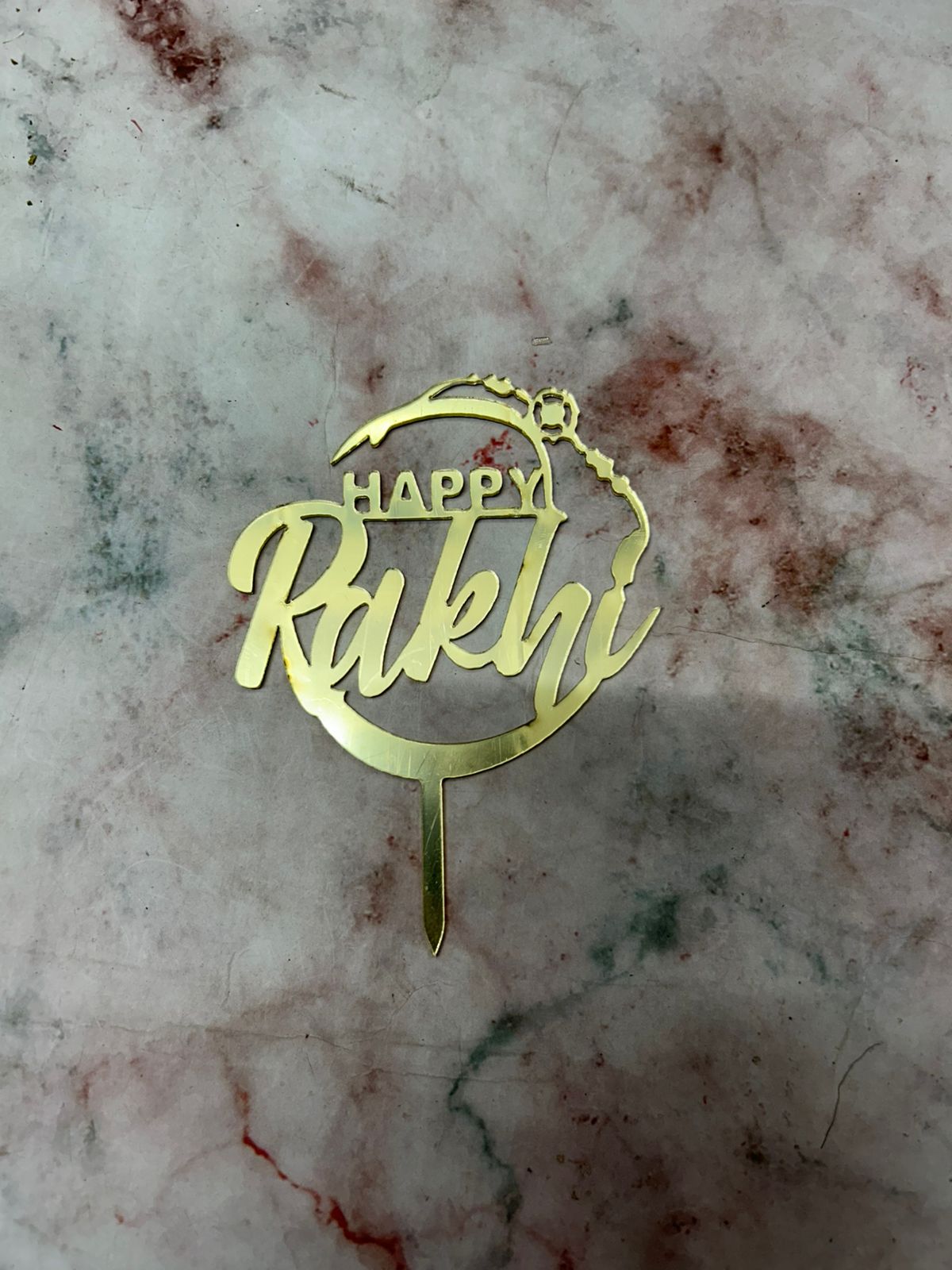 Happy Rakhi Topper 10 (Pack of 5pcs)