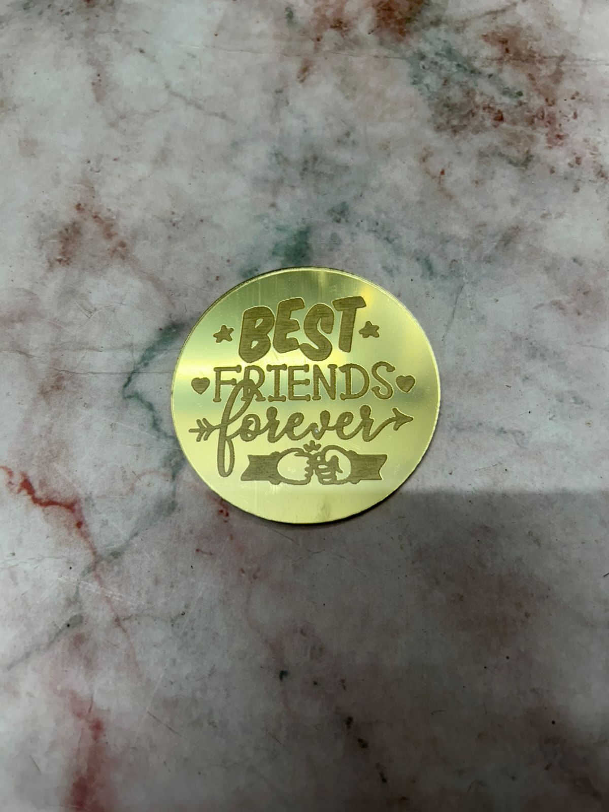 Happy Rakhi Coin Best Friends Forever (Pack of 5pcs)