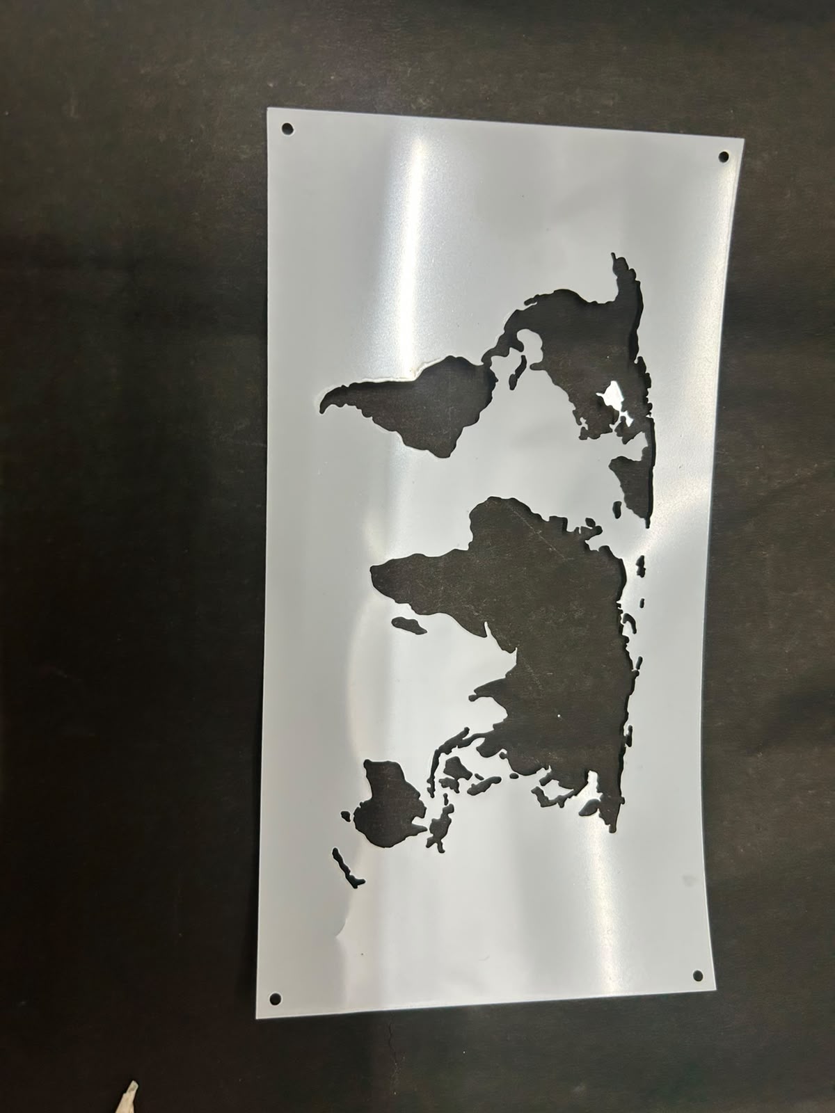 World Map Stencil