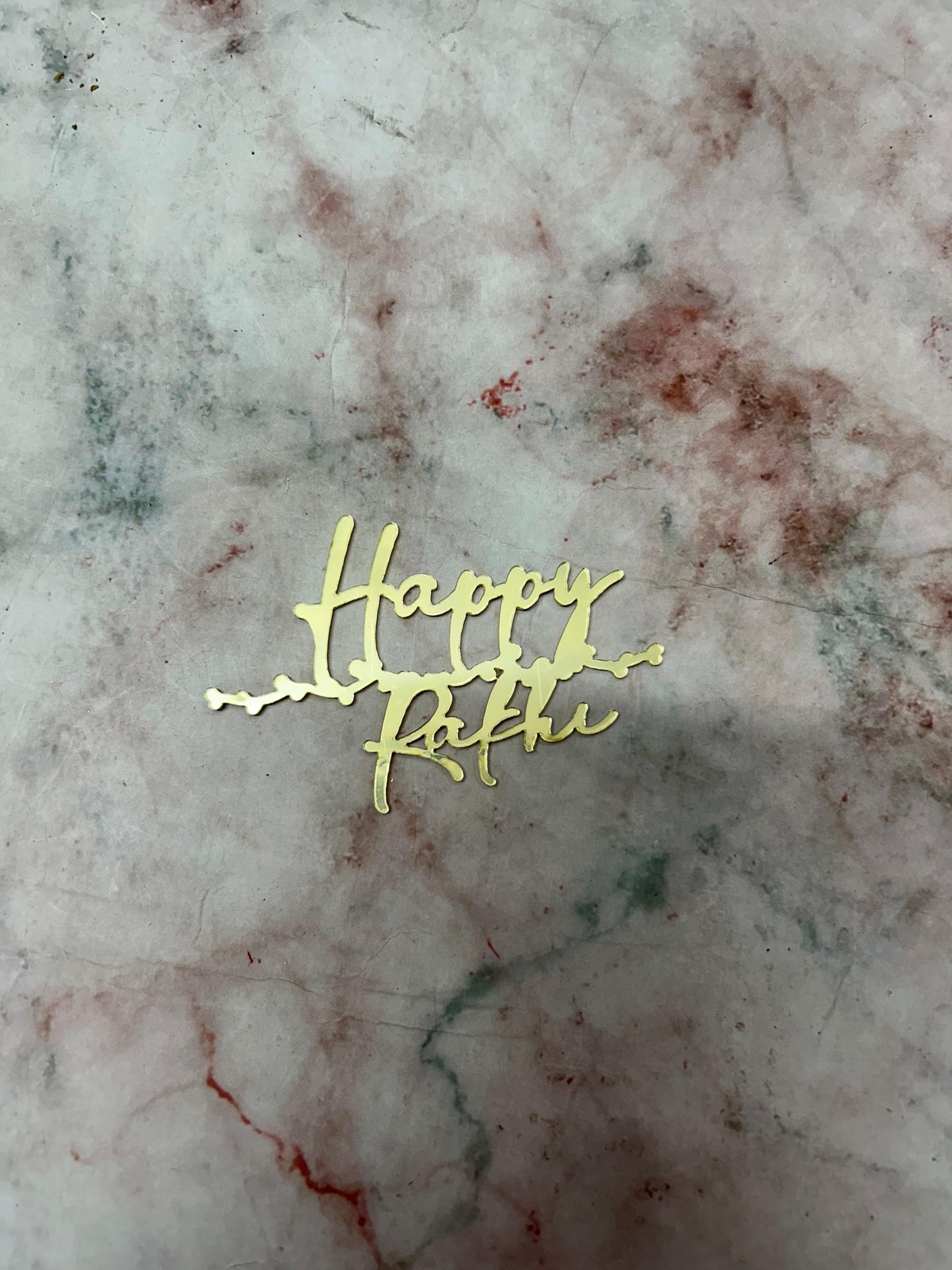 Happy Rakhi Cutout 2 Topper (Pack of 10pcs)