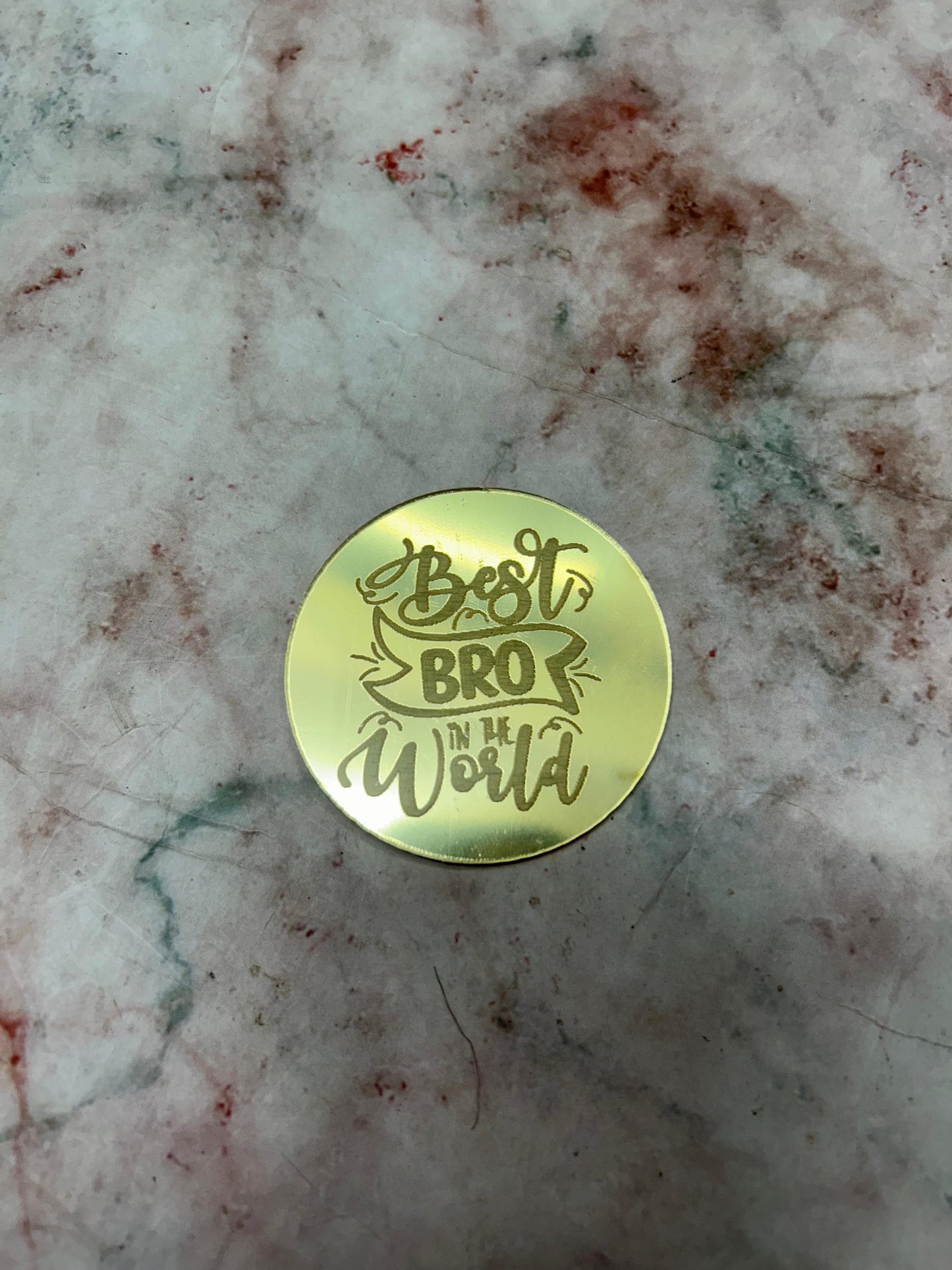 Happy Rakhi Coin Best Bro In The World(Pack of 5pcs)