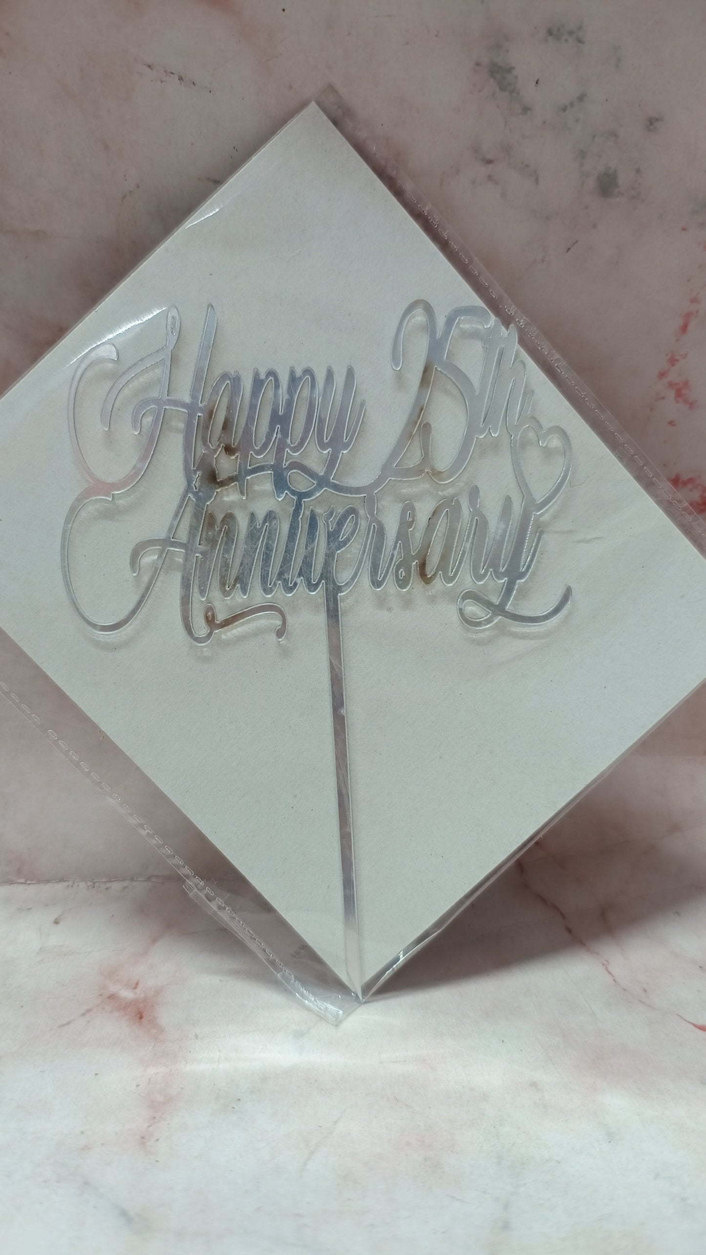 Happy 25th anniversary topper
