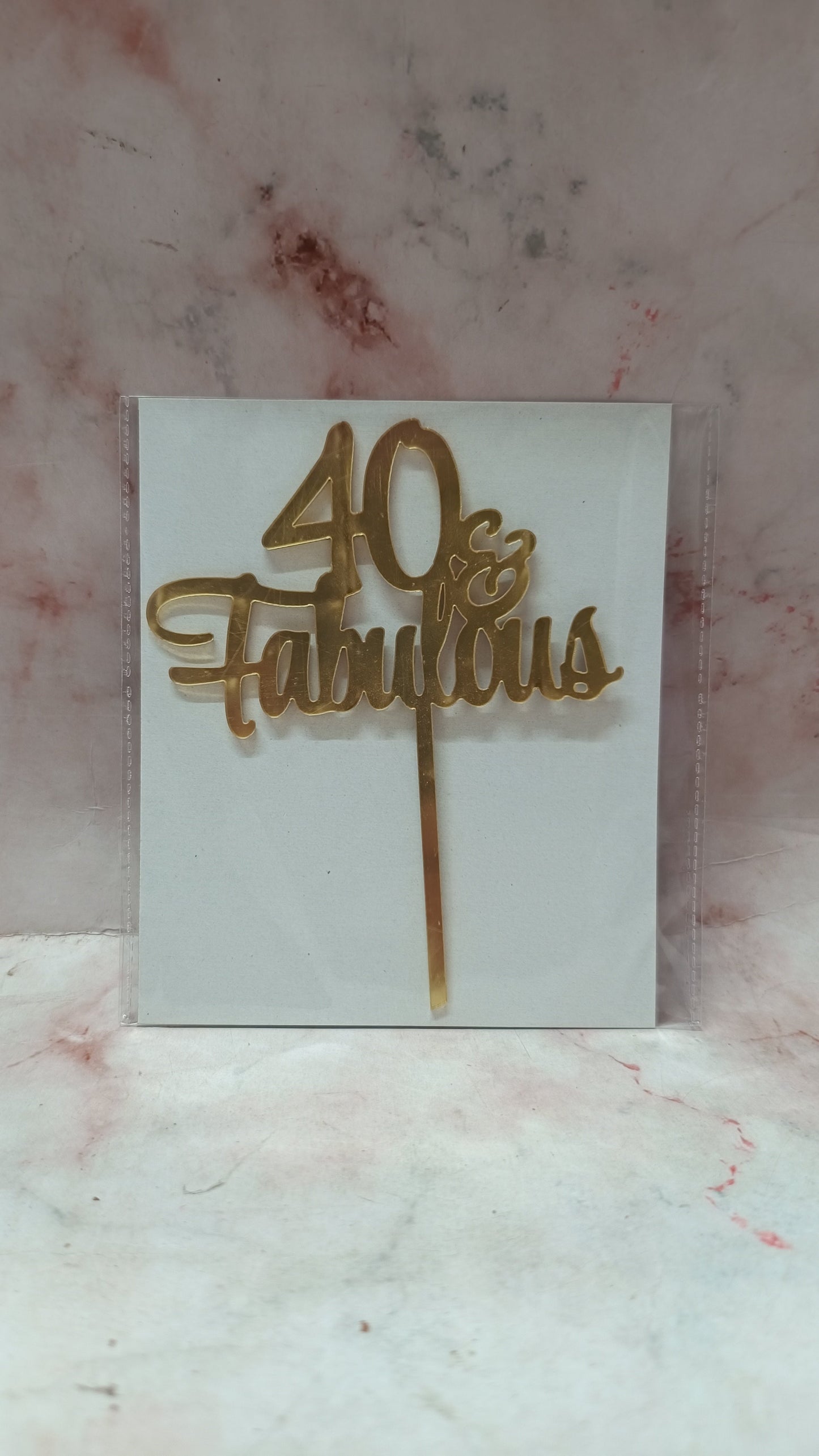 40 & fabulous topper