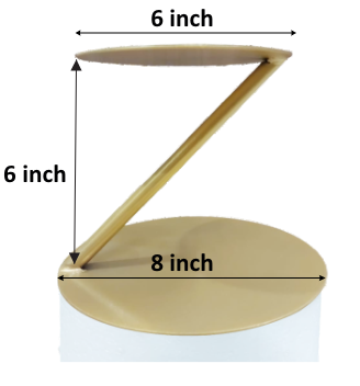 Z shape Designer Cake Stand Metal (High Quality)