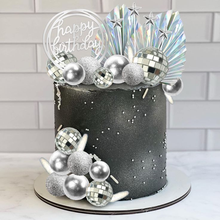 Disco Balls Faux Cake Decor (6pcs pack) Large