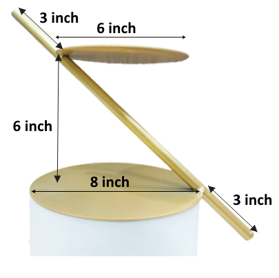 Angle Designer Cake Stand Metal (High Quality)