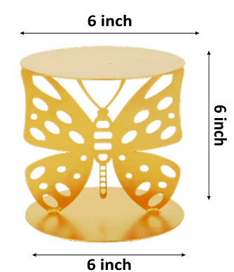 Butterfly Spacer Cake Stand Metal (High Quality)