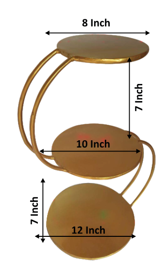 Designer 3 Tier Wedding Cake Stand