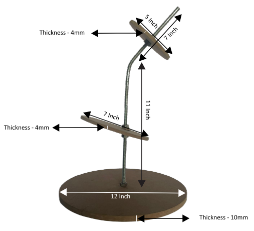 Anti Gravity Tilted Cake Structure Stand