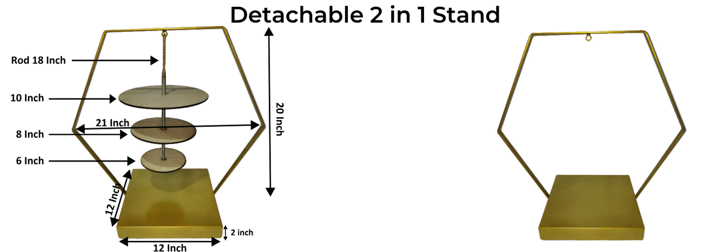 Hexagon Chandelier Cake Stand