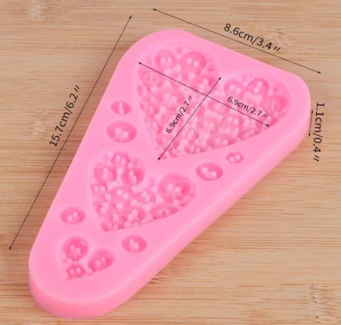 Heart Button  Mould