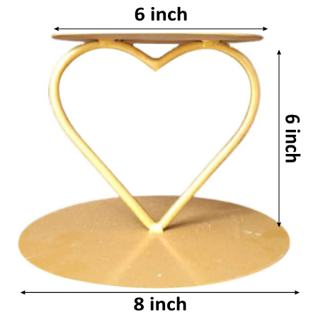 Heart Spacer Cake Stand Metal (High Quality)