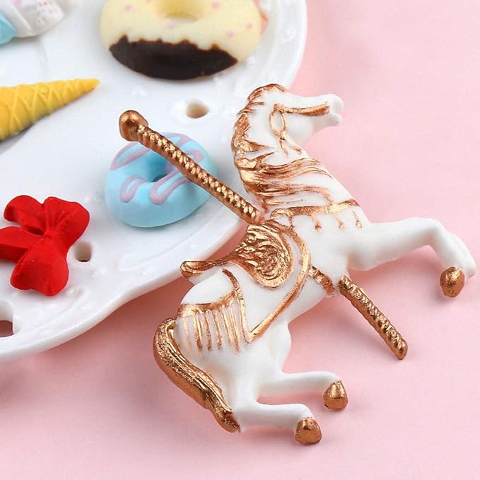 Horse Carousel with Desserts Fondant Mould