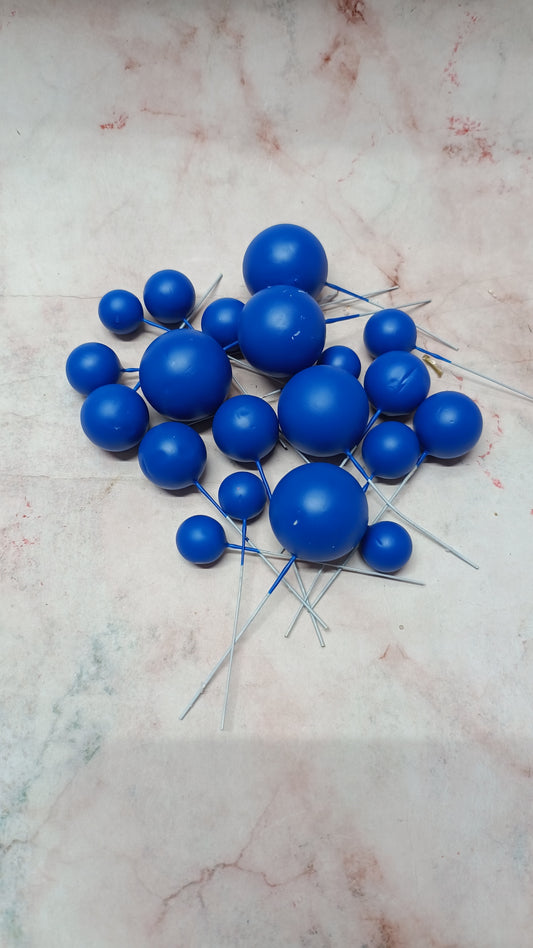 Dark Blue Faux Ball ( 20 Pieces )