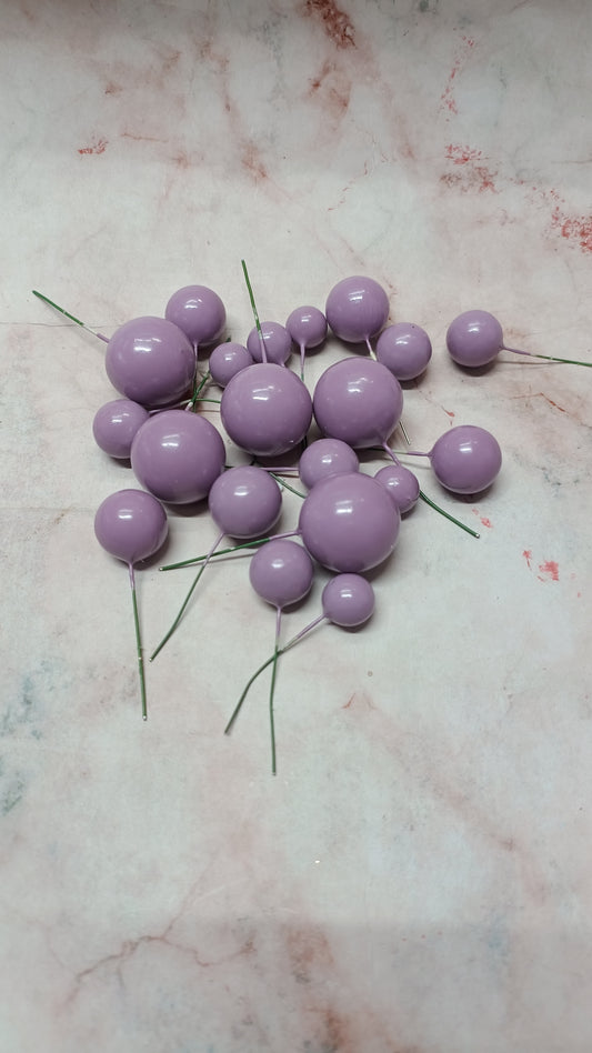 Lavender Faux Ball ( 20 Pieces )