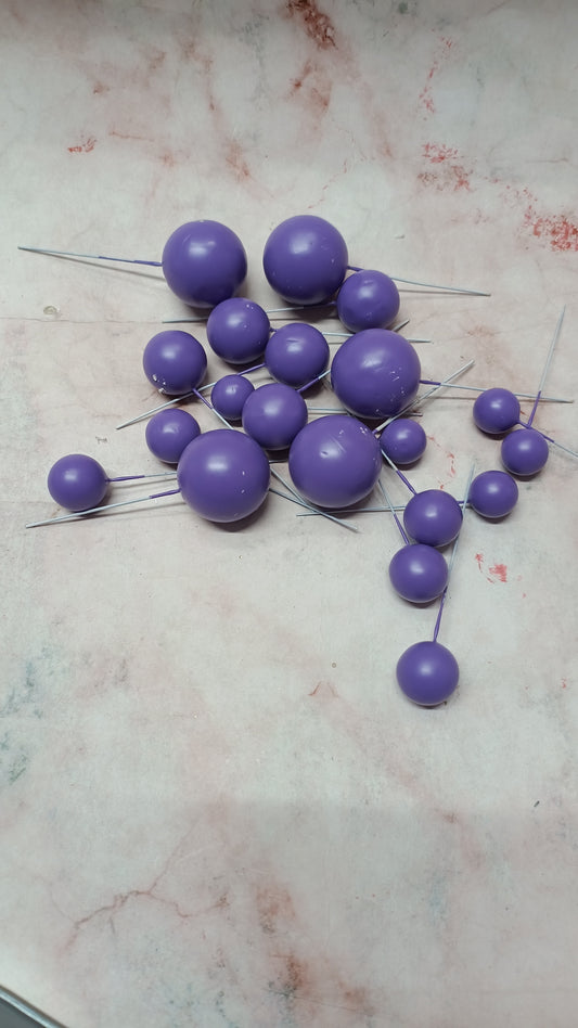 Dark Purple Faux Ball ( 20 Pieces )