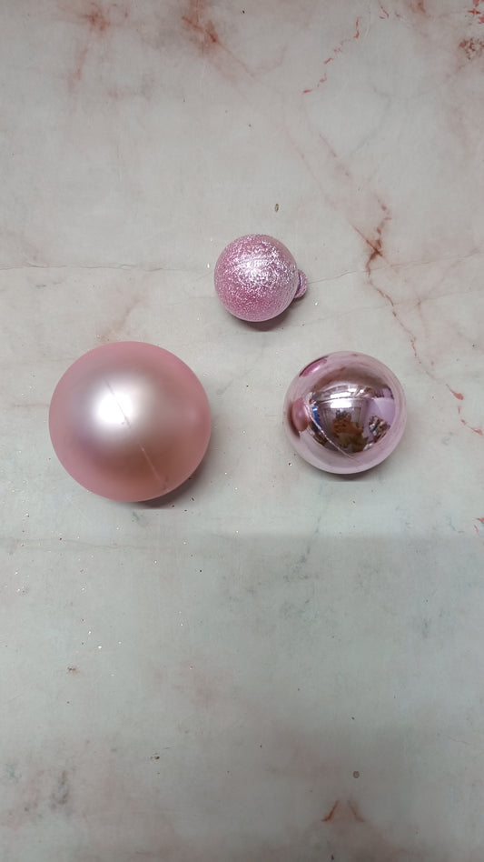 Rose Gold Faux Ball ( 3 Pieces )