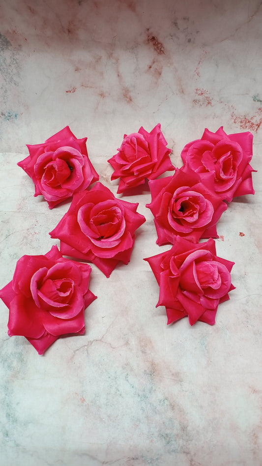 Fuchsia Roses Big (5 pieces)