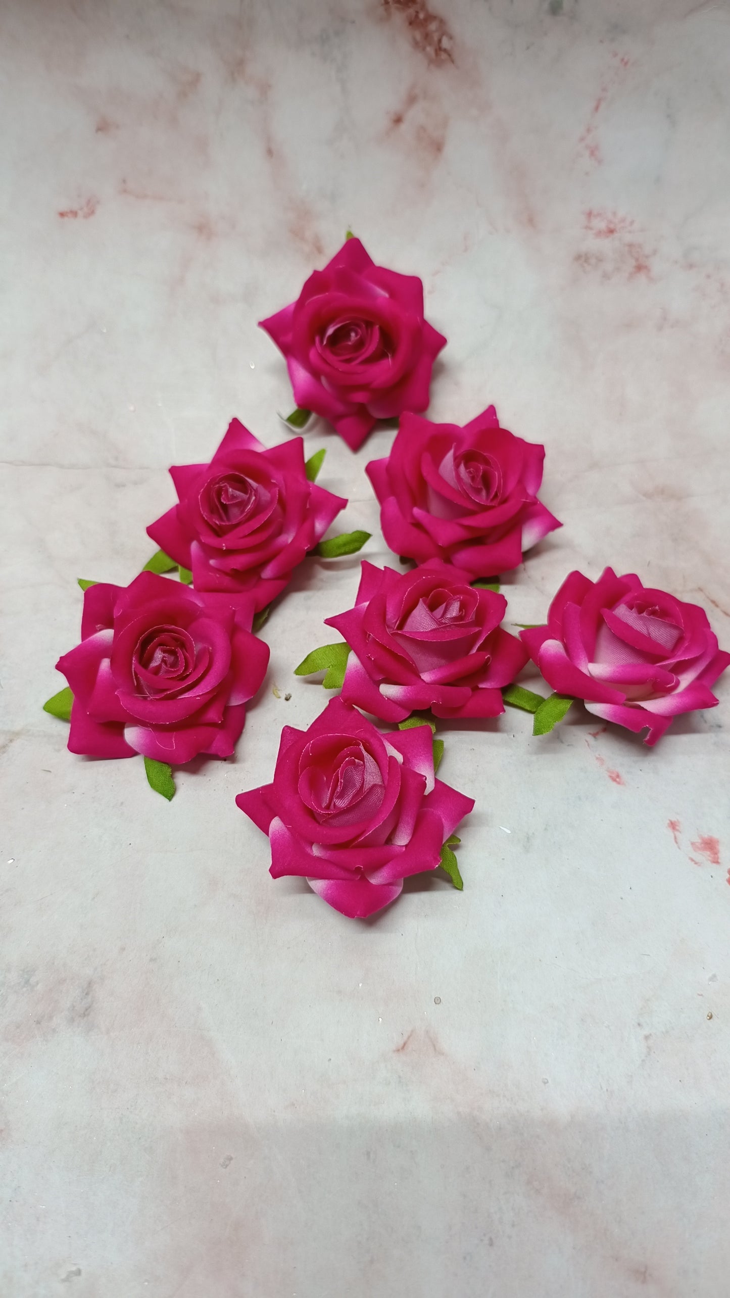 Fuchsia Roses (5 pieces)