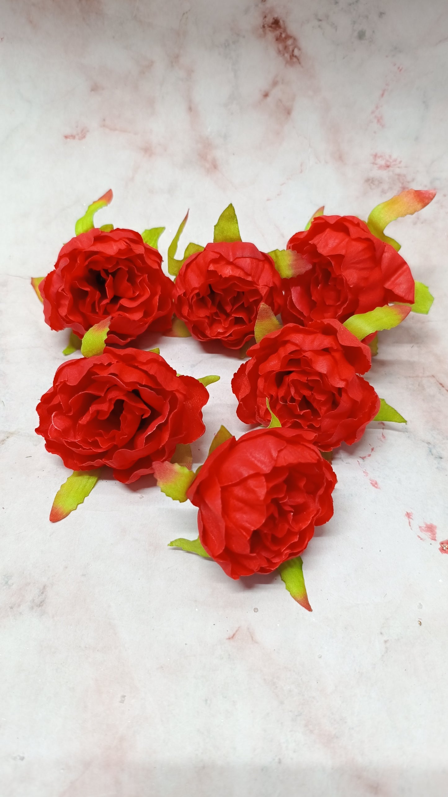 Red Peony (5 pieces)