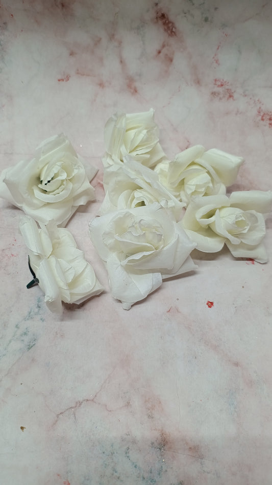 White Roses Big (5 pieces)