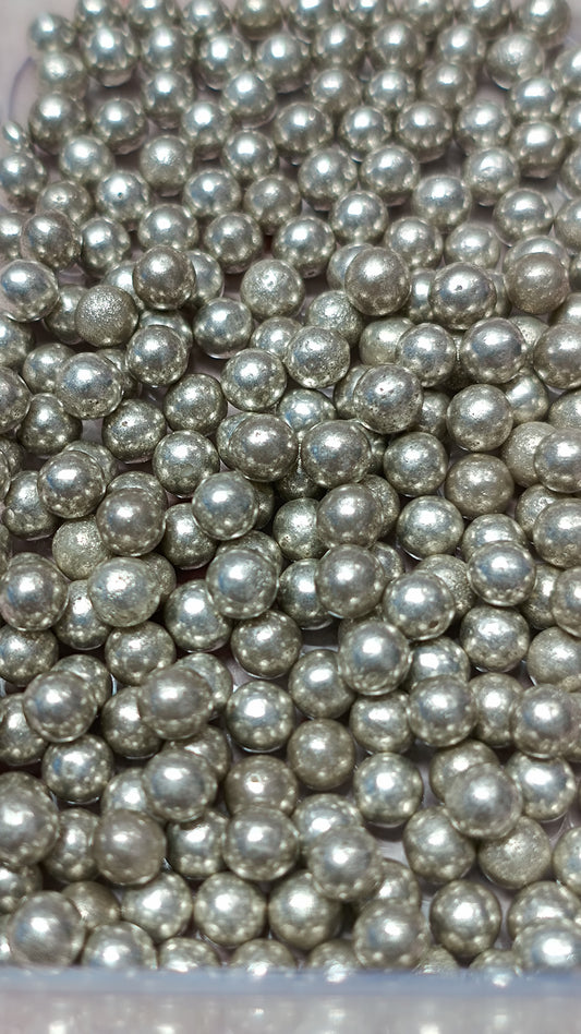 Silver Jumbo Pearls Sprinkle Mix