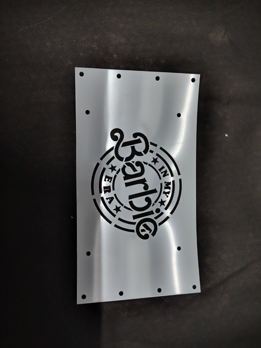 Barbie Logo Stencil 1