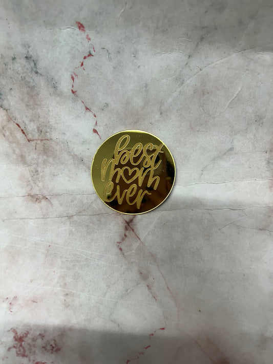 Happy Mothers Day Best Mom Ever Coin 6 (Pack of 5pcs)
