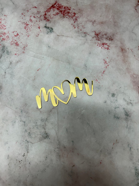 Happy Mothers Day Mom Cutout Topper 3 (Pack of 5pcs)