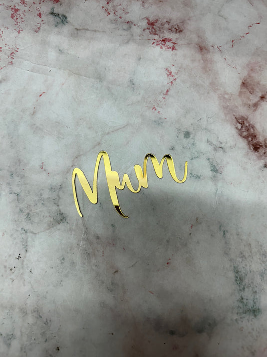 Happy Mothers Day Mum Cutout Topper 11 (Pack of 5pcs)