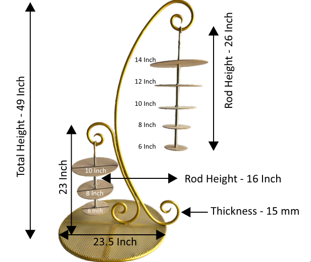 Double Sided Chandelier Cake Stand