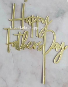 Happy Fathers Day Topper 3 (Pack of 5pcs)