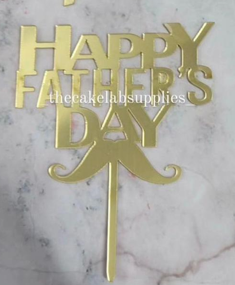 Happy Fathers Day Topper 2 (Pack of 5pcs)