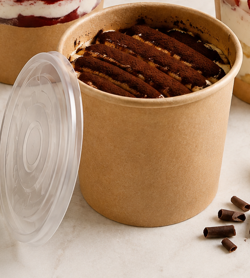 Small Kraft Paper Tubs (Pack of 10pcs)