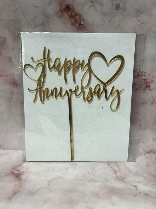 Happy Anniversary Cake Topper 12