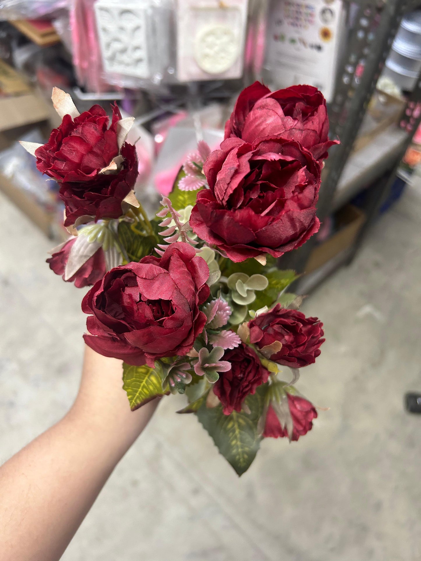 Maroon Peony Bunch