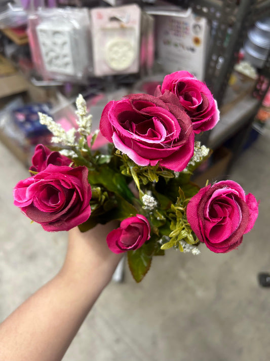 Dark Pink Rose Bunch