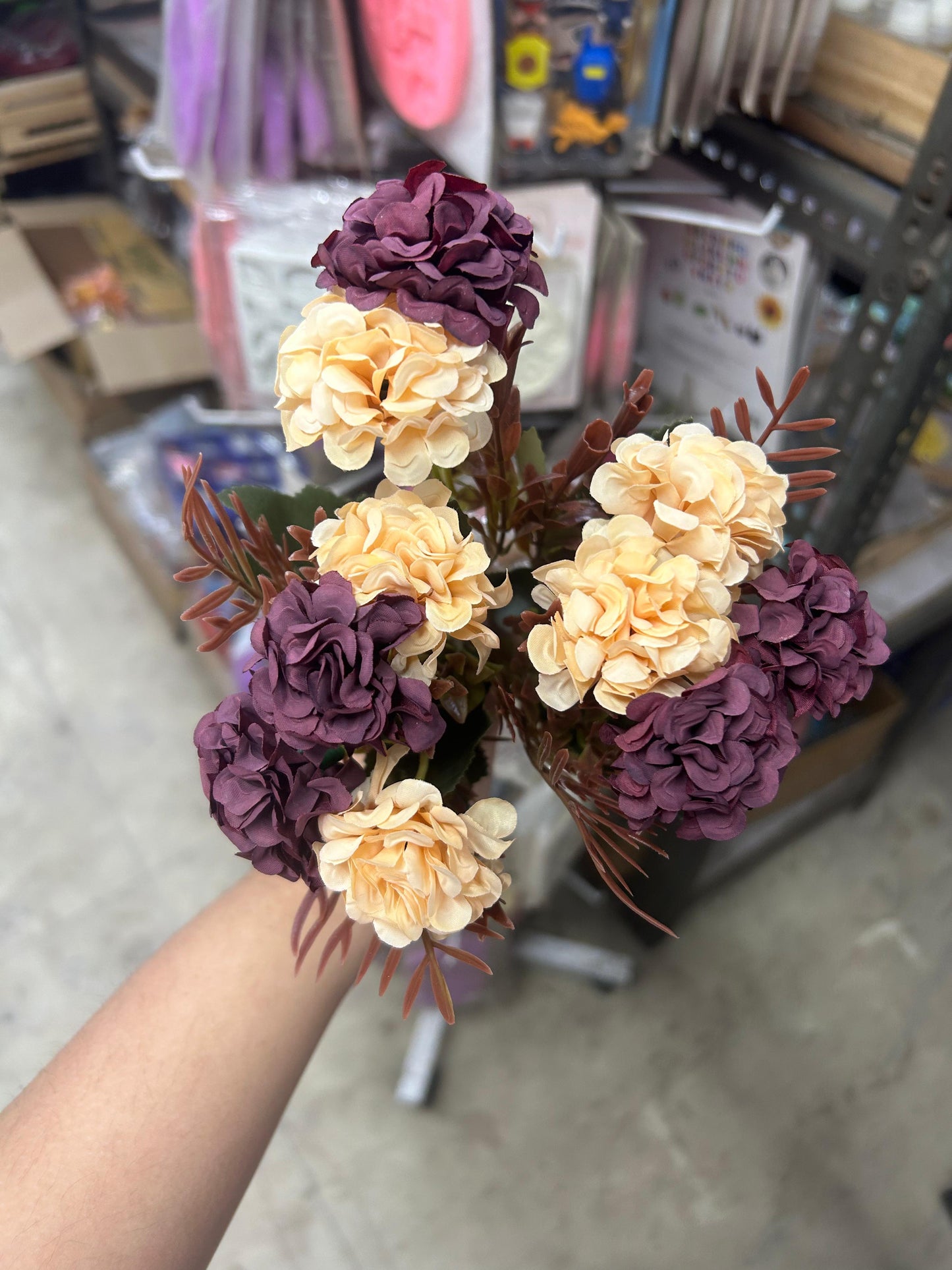 Purple and Cream Bunch