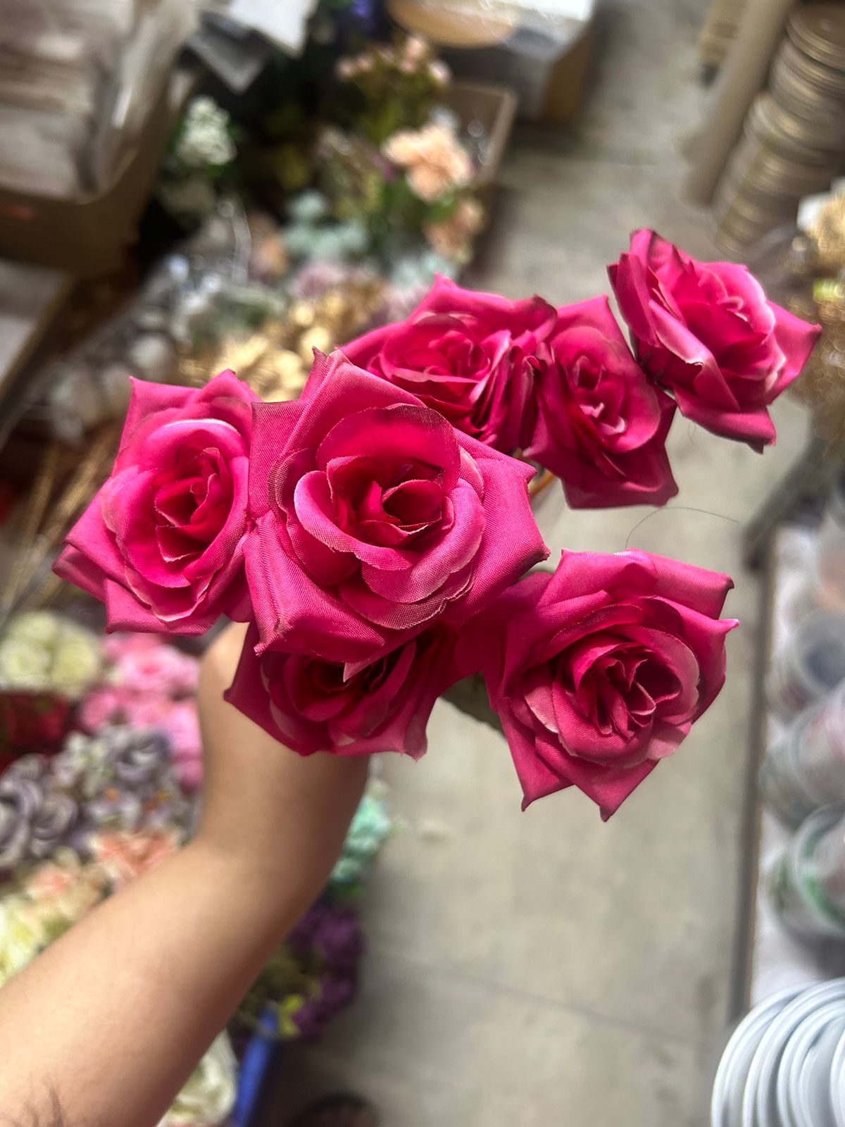 Dark Pink Rose Bunch