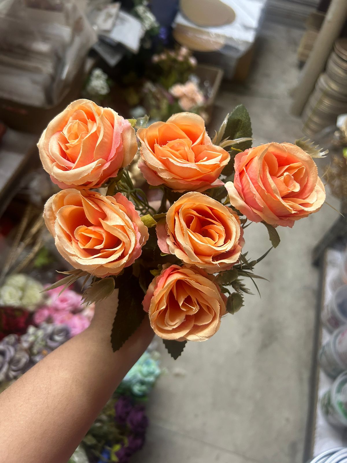 Orange Rose Bunch