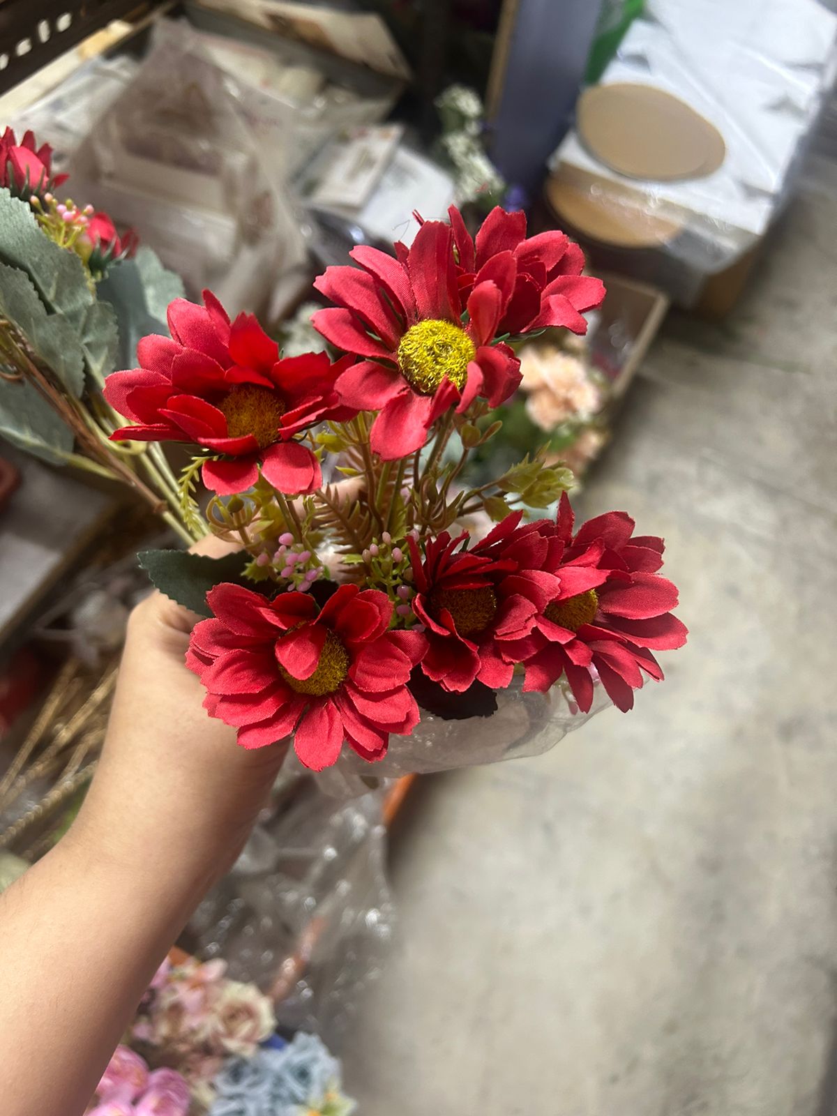 Red Sunflower Bunch