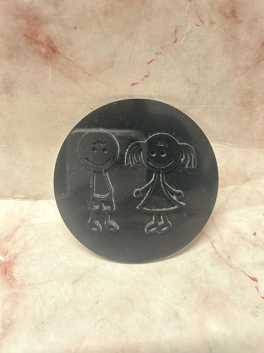 Couple Fondant Cookie Stamp